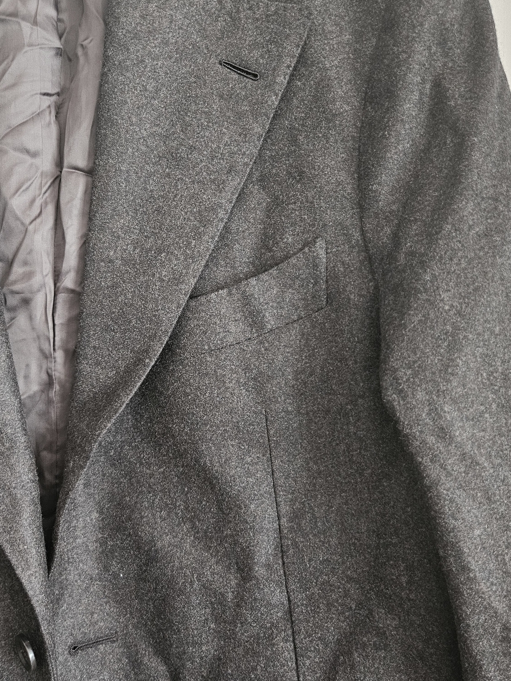 Men's Tailored Charcoal Wool Sport Coat Blazer - Picture 2 of 8